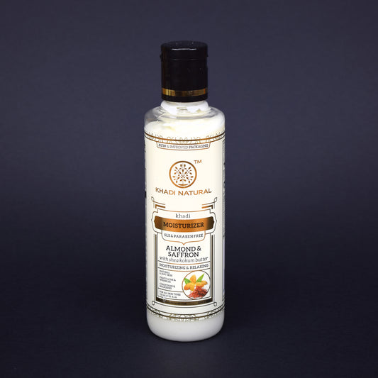 Khadi Natural Almond & Saffron Moisturizer 210 ml