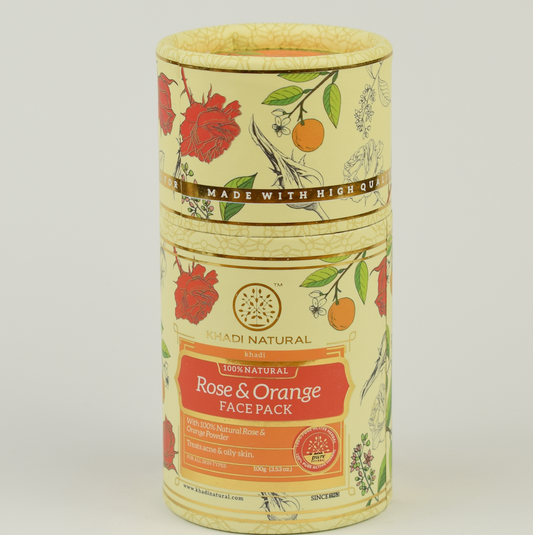 Khadi Natural Herbal Face Pack Rose & Orange 50 g