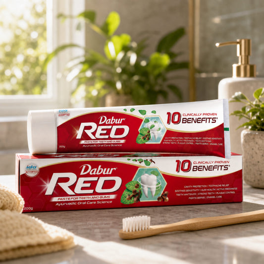 Dabur Red - ayurvedisk fluorfri tandkräm, 100 g.