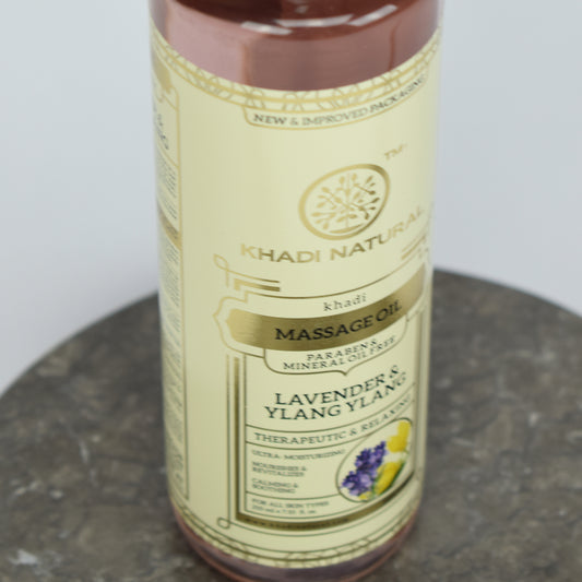 Khadi Natural Lavender & Ylangylang Massageolja 210 ml