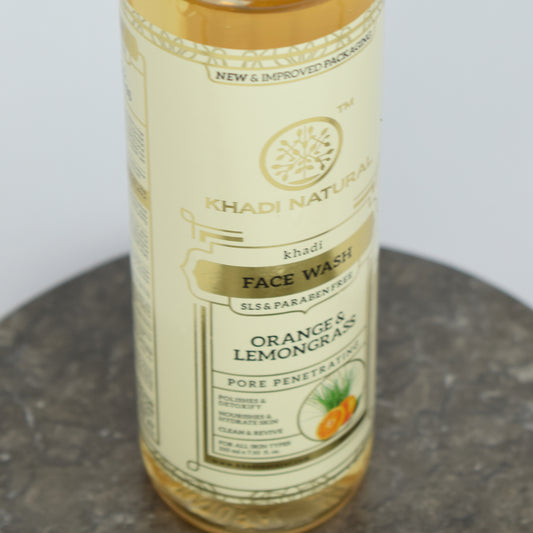 Khadi Natural Orange & Lemongrass Face Wash 210 ml