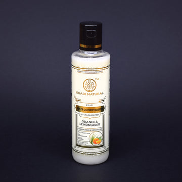 Khadi Natural Hair Conditioner Orange Lemongrass 210 ml